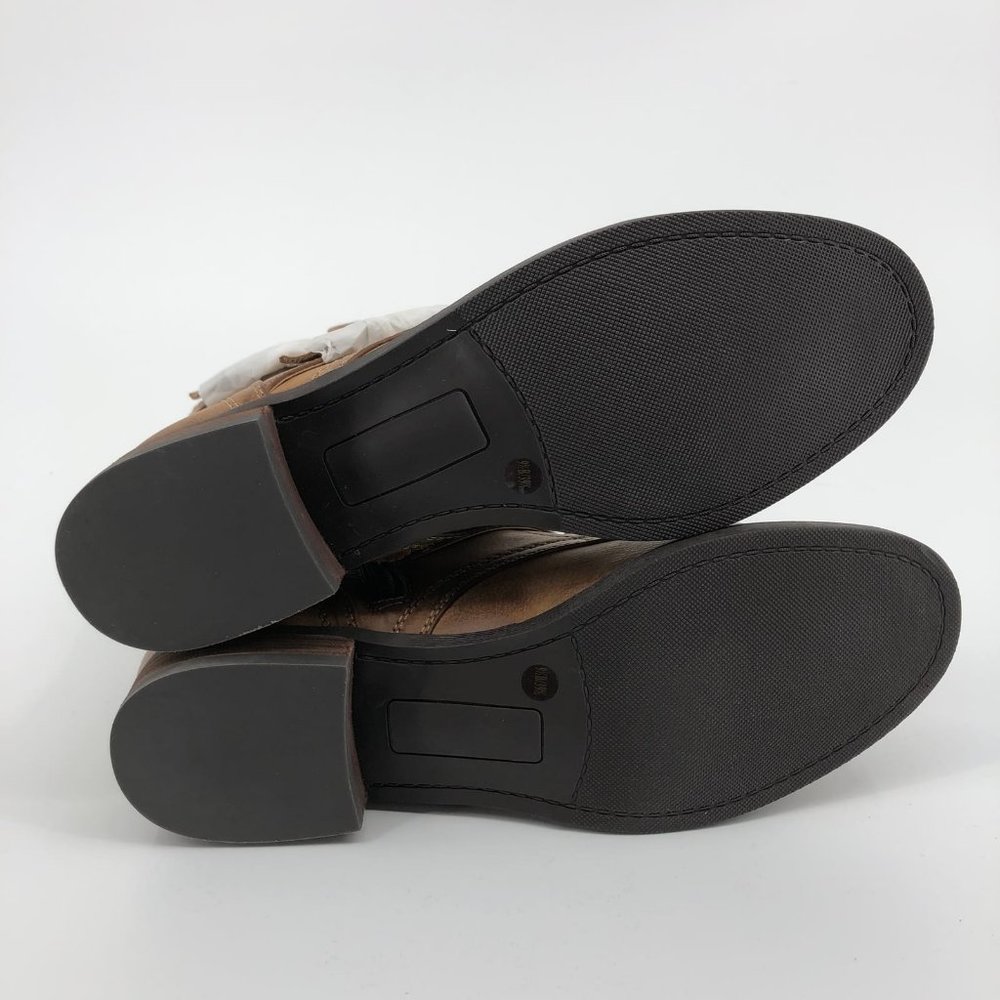 Sole Society Tan Synthetic Combat & Moto Boots | New Without Tags - Picture 5 of 7